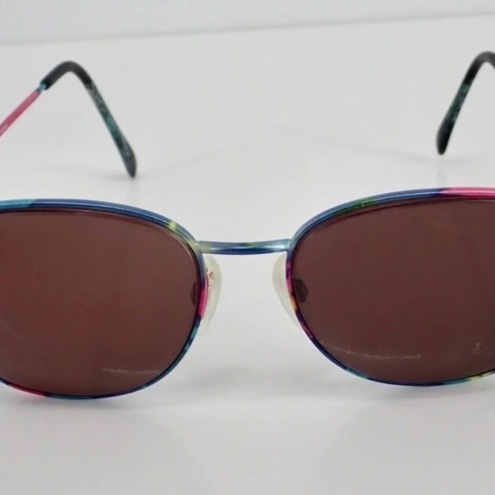 Charmant 4223 Rainbow Wire Frame Brown Tint Eye Glasses FRAMES ONLY 56-18 140mm